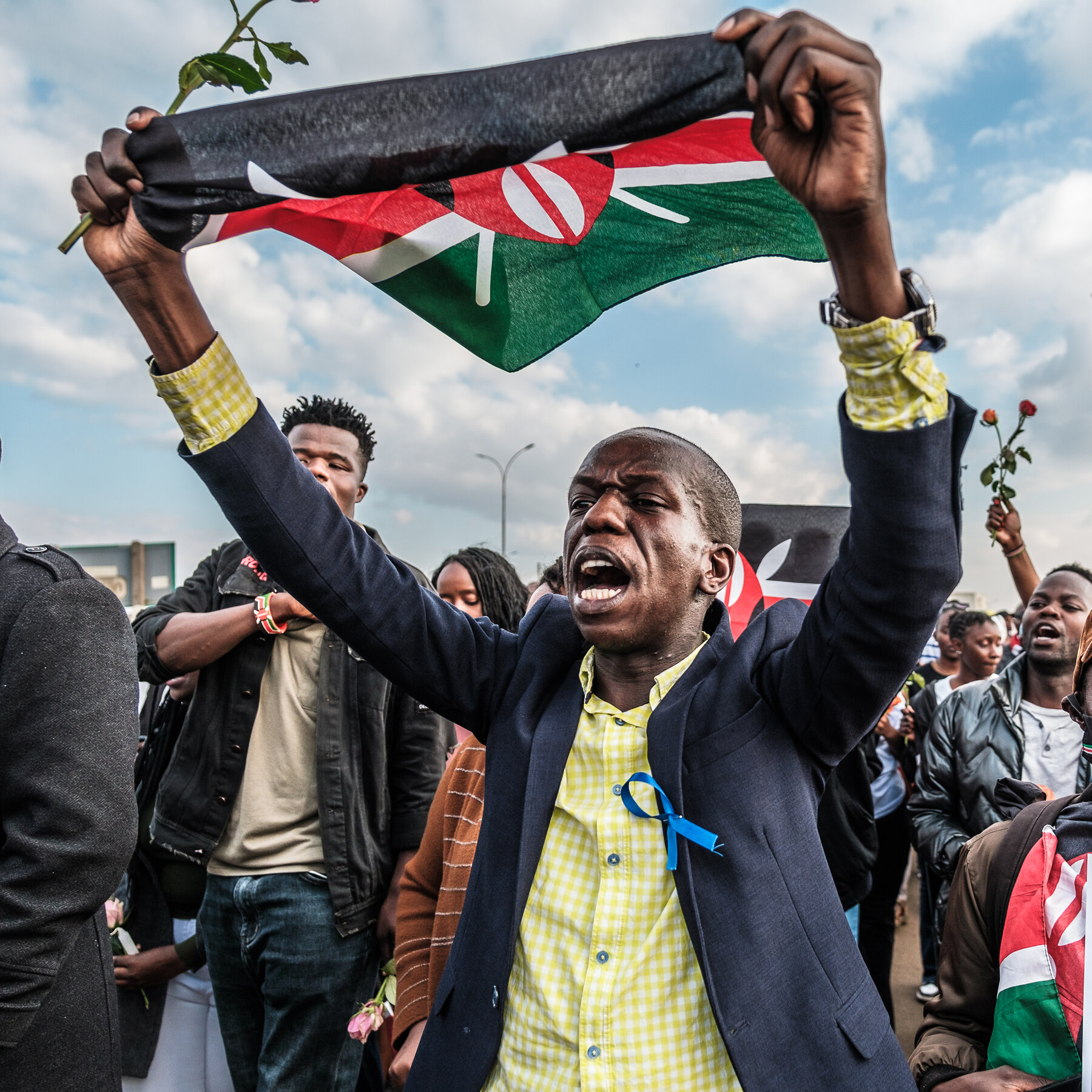 Protesters in Kenya are Waving the Flag, Against the Law