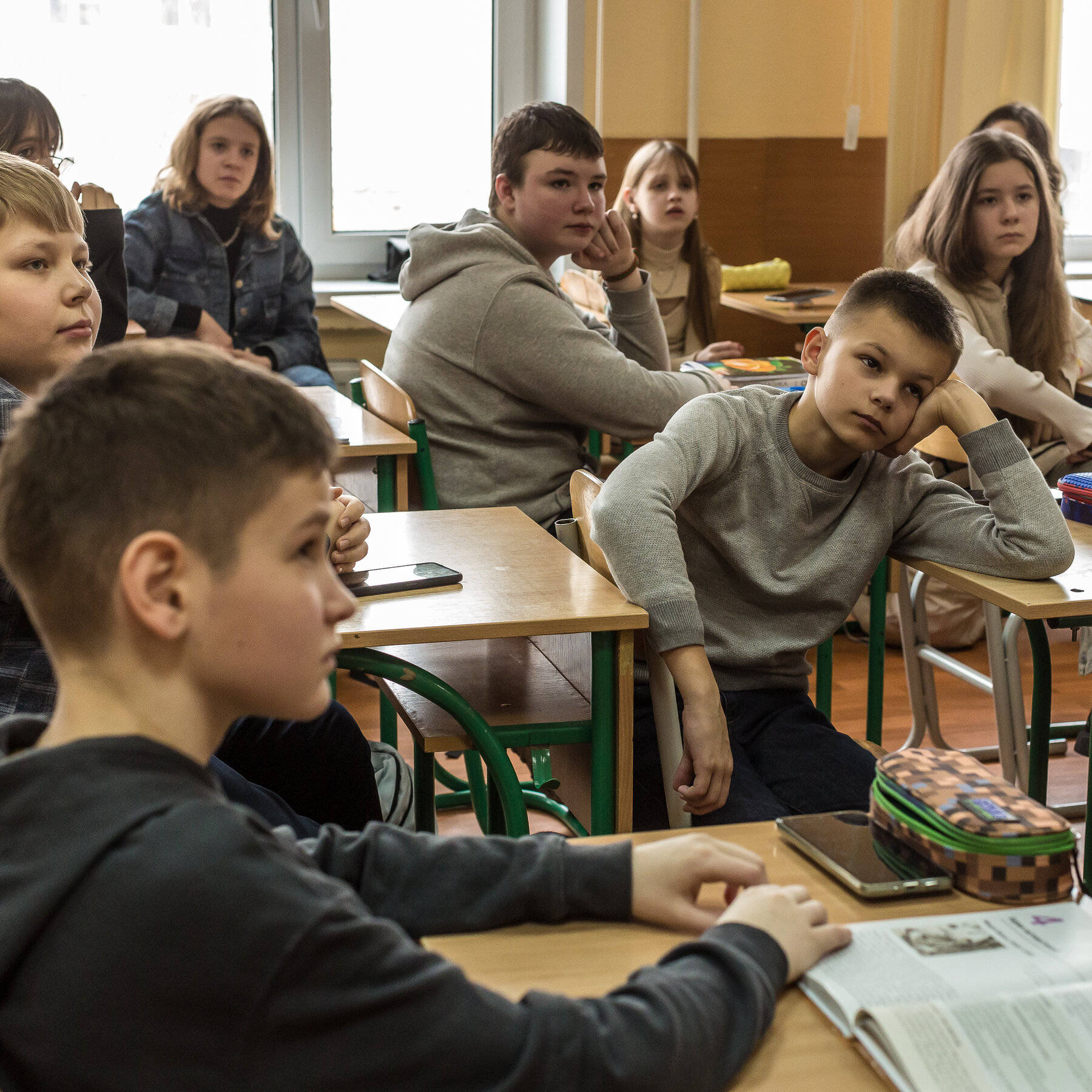 In a Kyiv Classroom, Cries for Help From Children Scarred by War