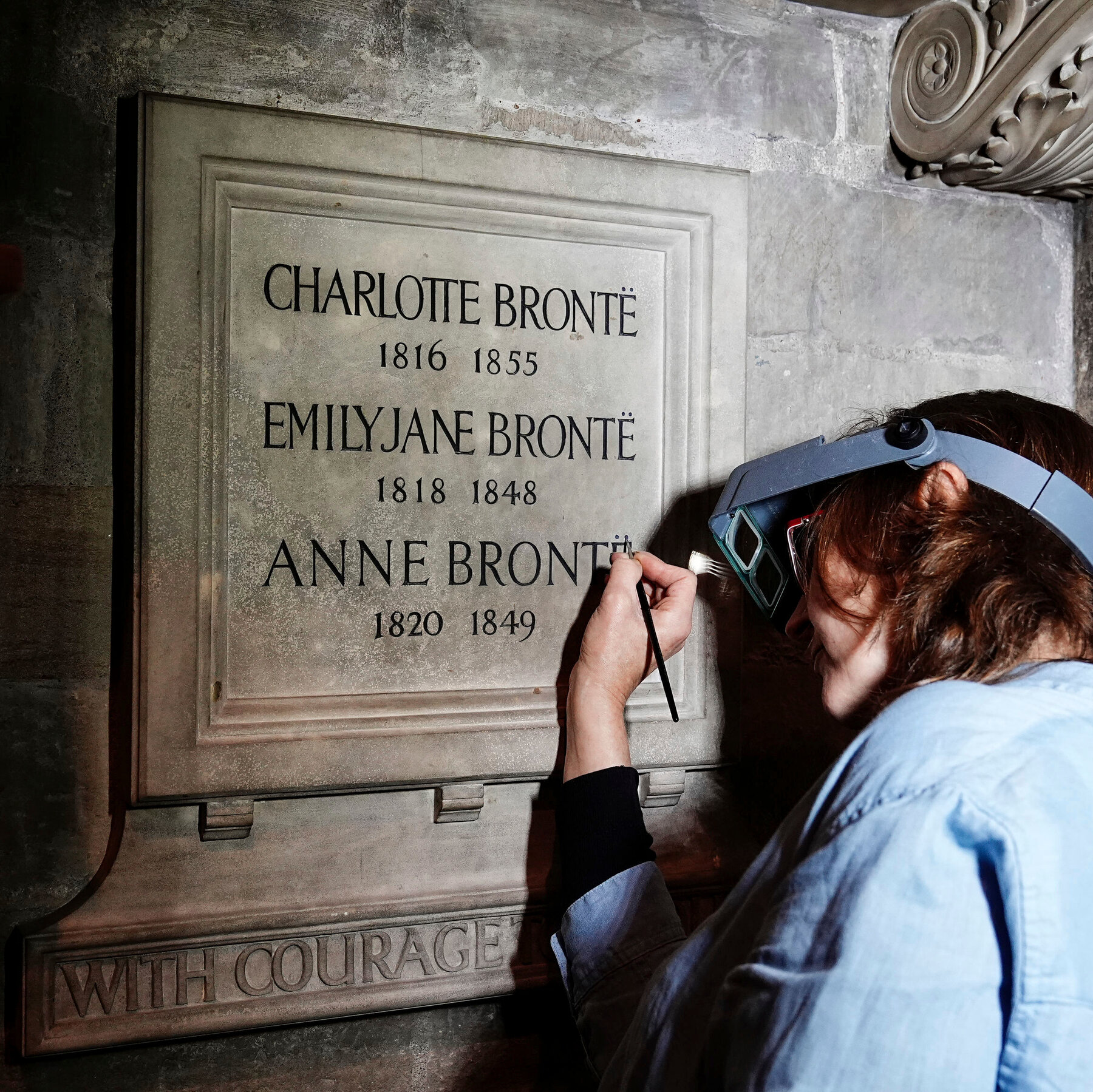 Brontë Sisters Plaque at Westminster Abbey Typo Fixed